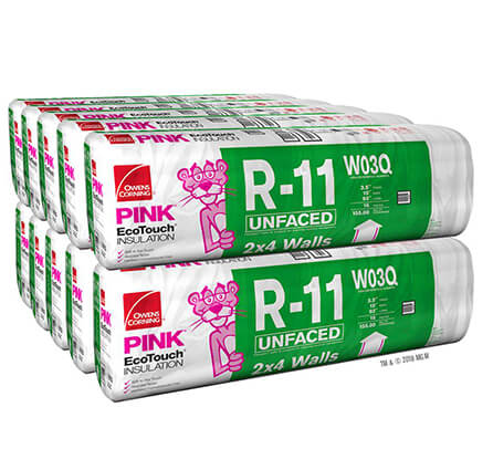 R-11 Unfaced Fiberglass Insulation Batt 15 in. x 93 in.