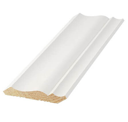 WM49 3-5/8 in. Primed 16 ft. Finger-Jointed Crown Moulding