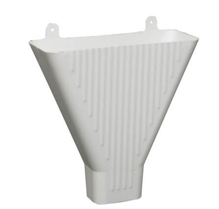 3 in. White Gutter Funnell