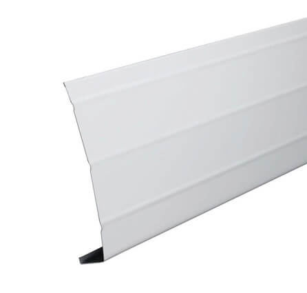 White Aluminum Fascia Cover