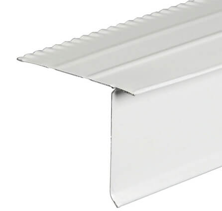 F5S White Aluminum Drip Edge Flashing