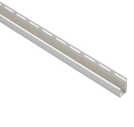 12 ft. White Aluminum J-Channel